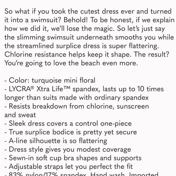 Land’s End surplice wrap black white gingham check one piece swim dress 10 - Picture 7 of 7